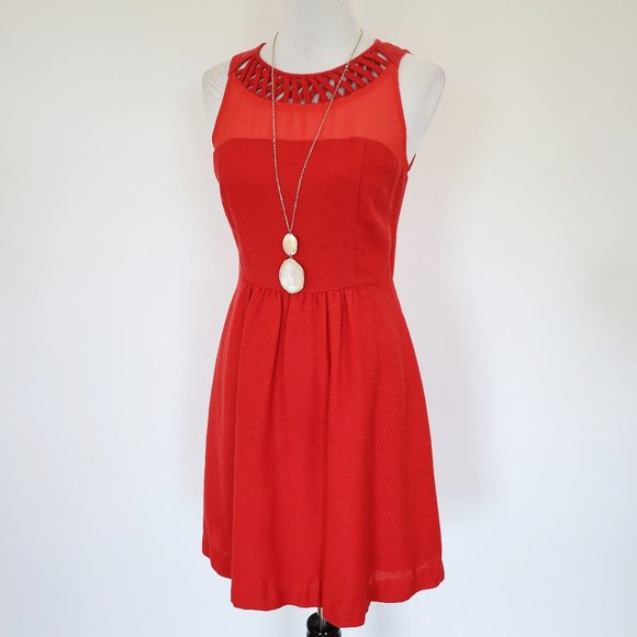 Anthropologie Dresses & Skirts - MAEVE ANTHROPOLOGIE Size 6 Red Dress Sleeveless